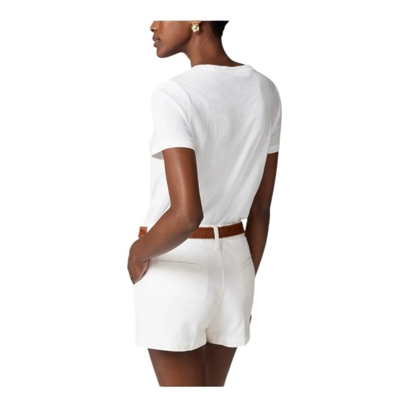 J. Crew White Vintage Jersey Classic White Cotton Short Sleeve‎ Tee XXS BY359 - Picture 2 of 16